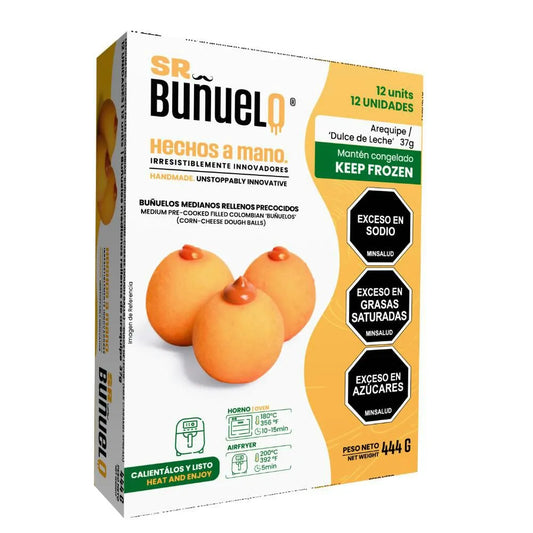 Buñuelos rellenos de arequipe 444g - Redi Food 