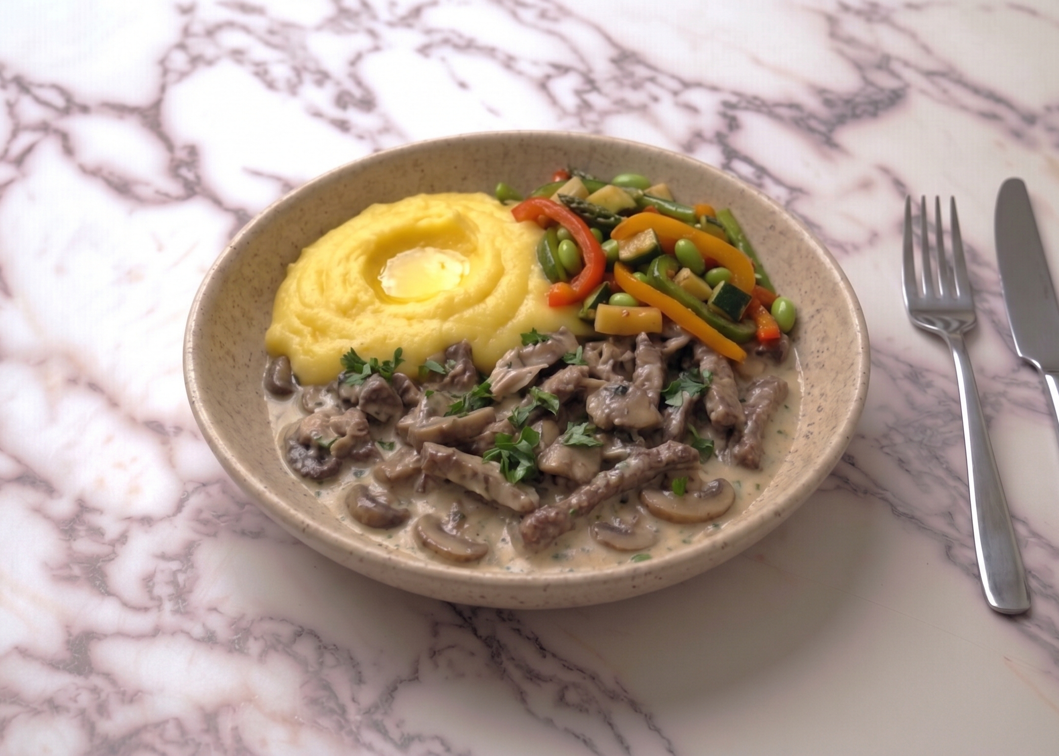 Cerdo Stroganoff