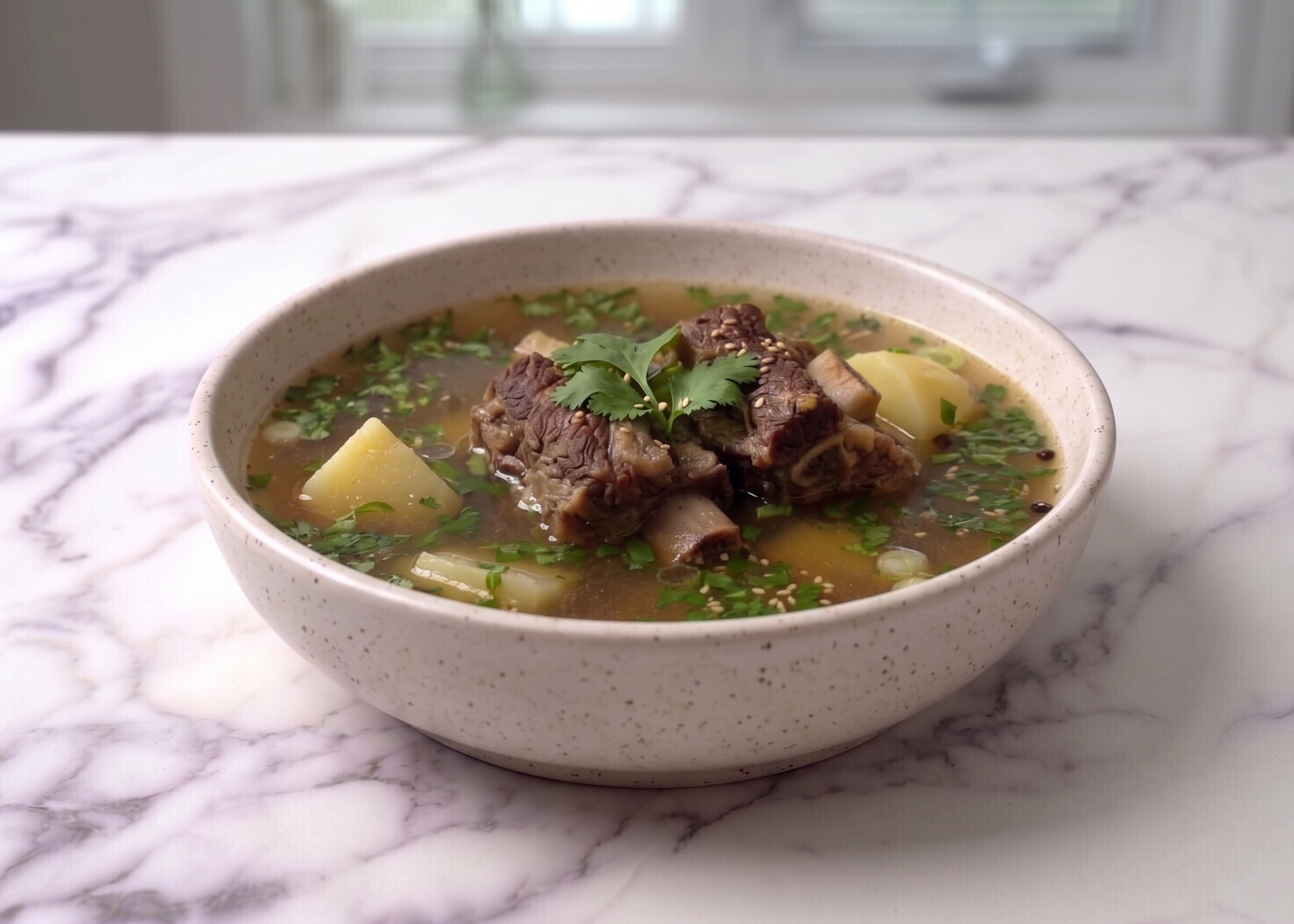 Caldo de res individual