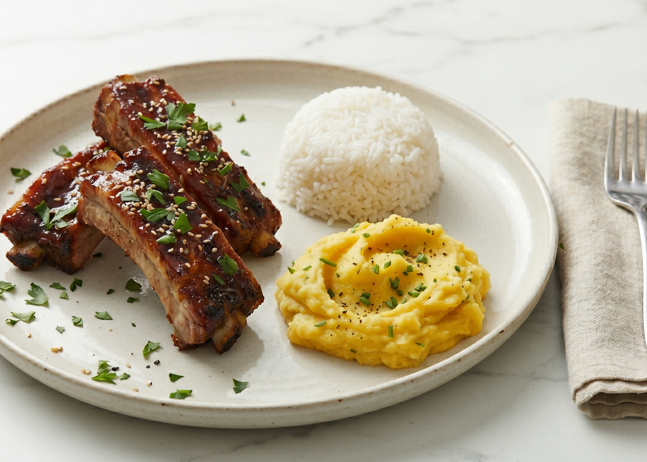 Costillas bbq