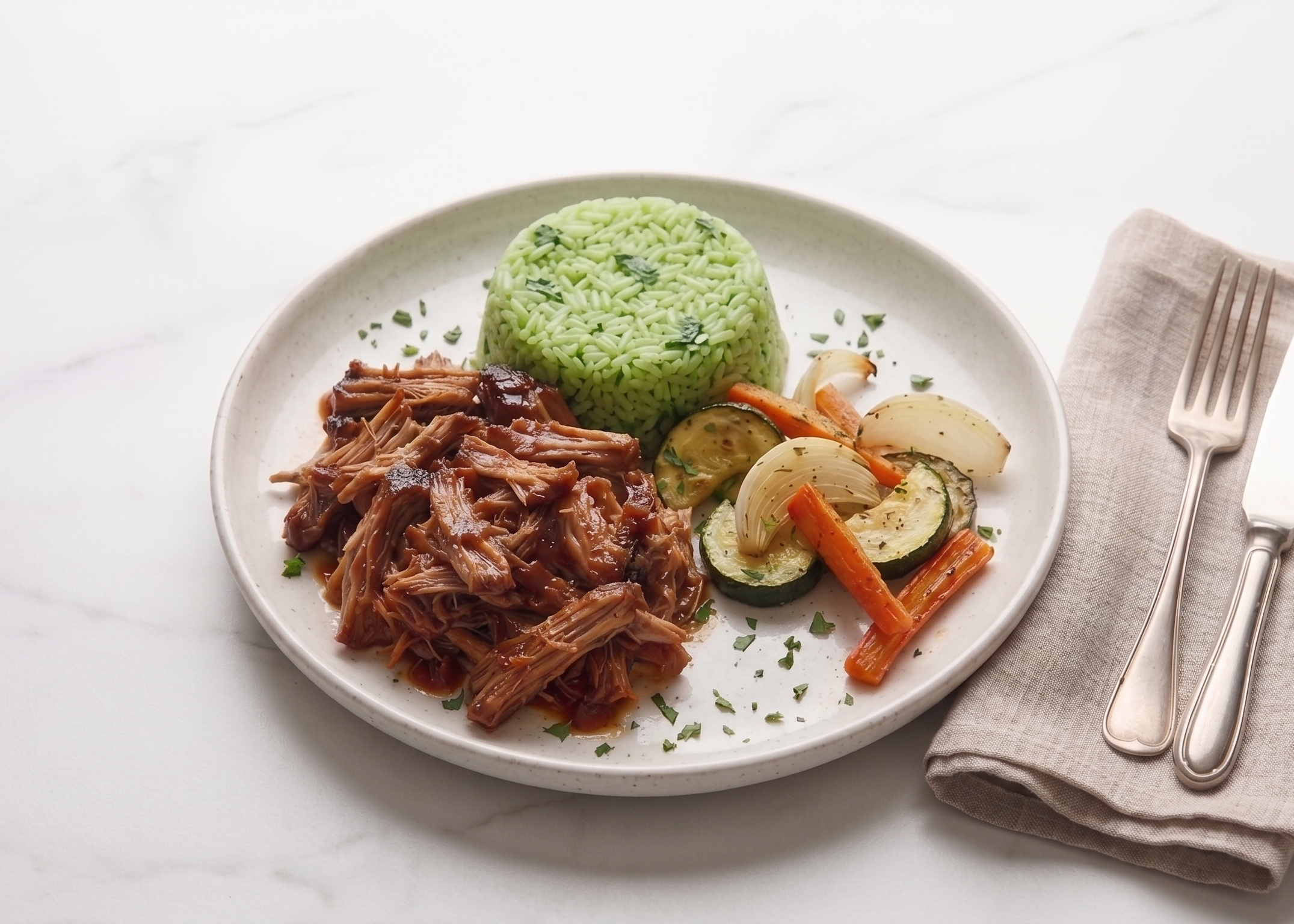 Pulled pork frontal