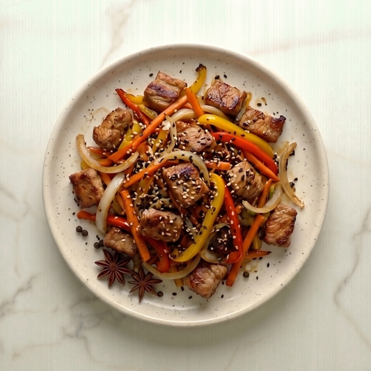 Cerdo al wok individual