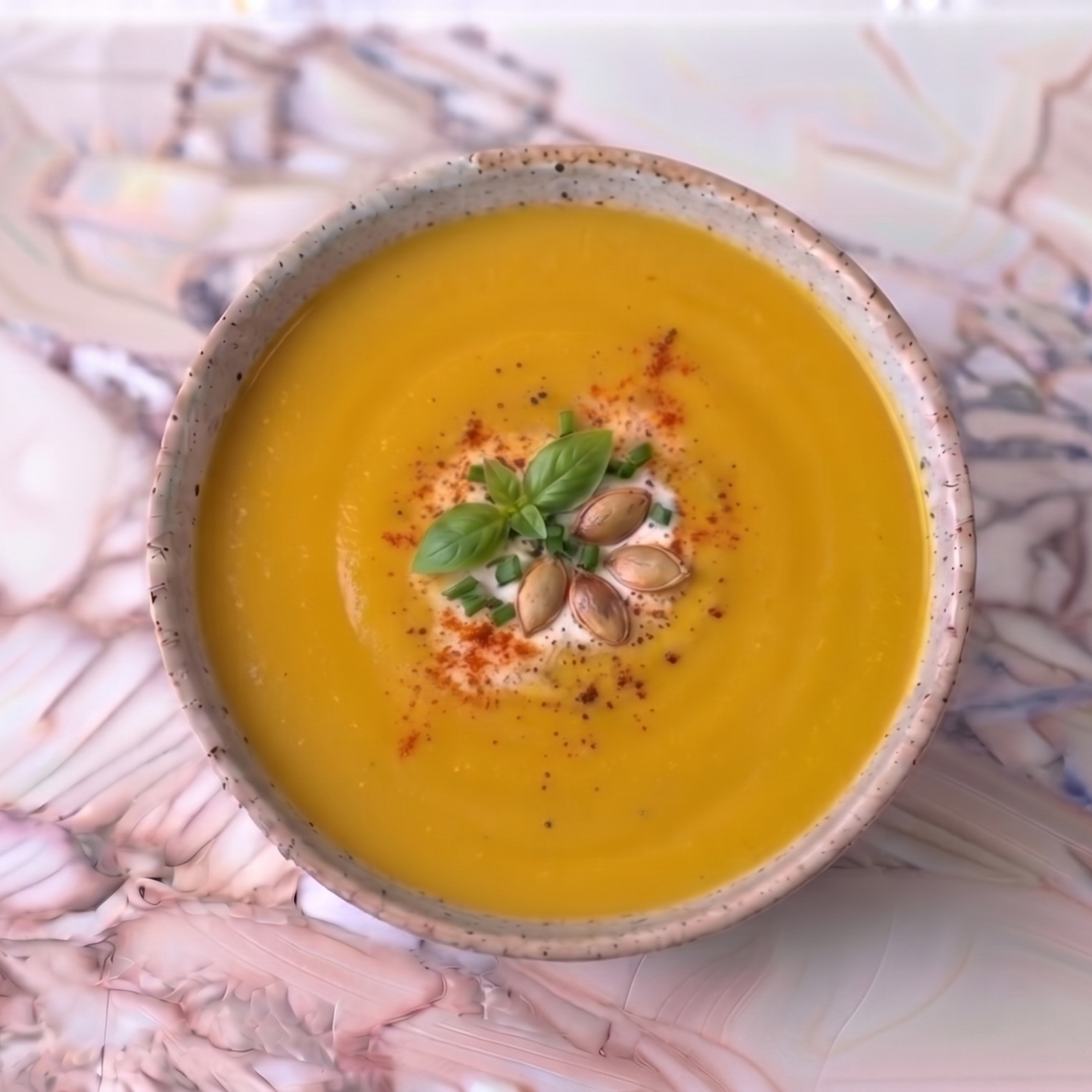 crema de calabaza arriba