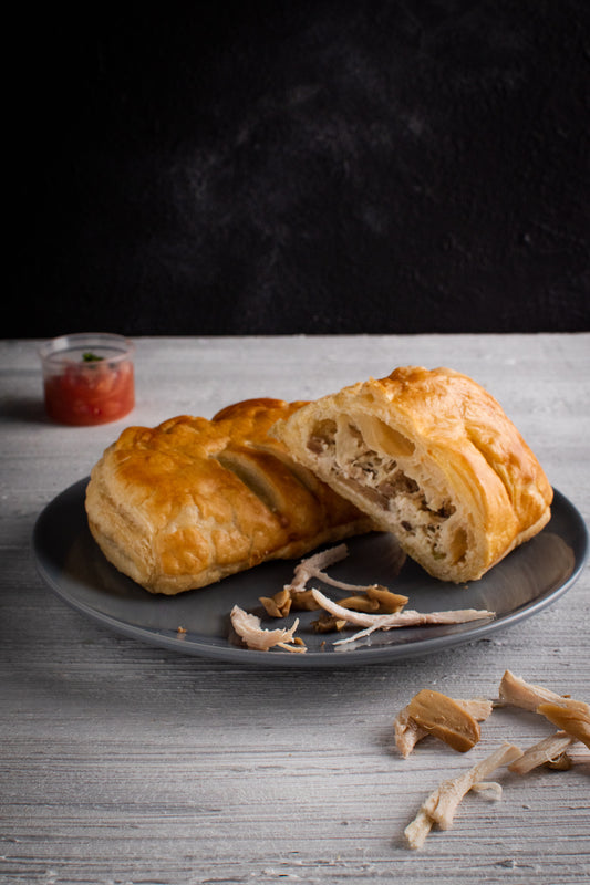 Pastel de pollo con champiñones Redi