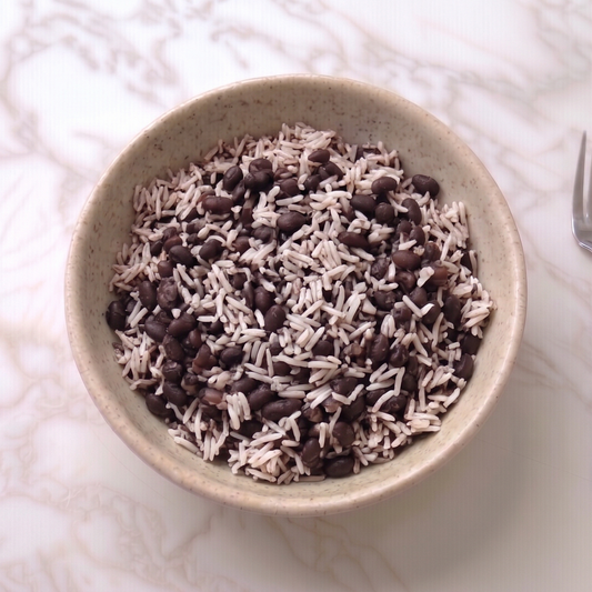 frijoles con arroz