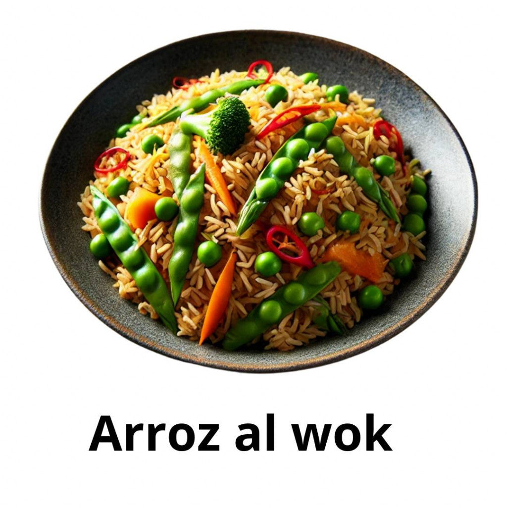Arroz al wok acompañamiento
