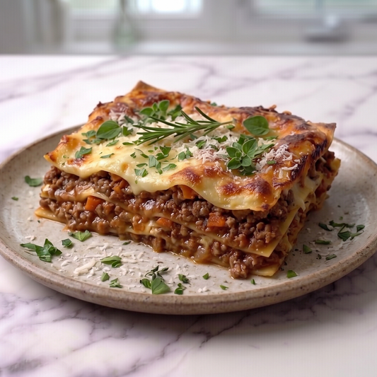 Lasaña de carne casera congelada lista para calentar Redi Food